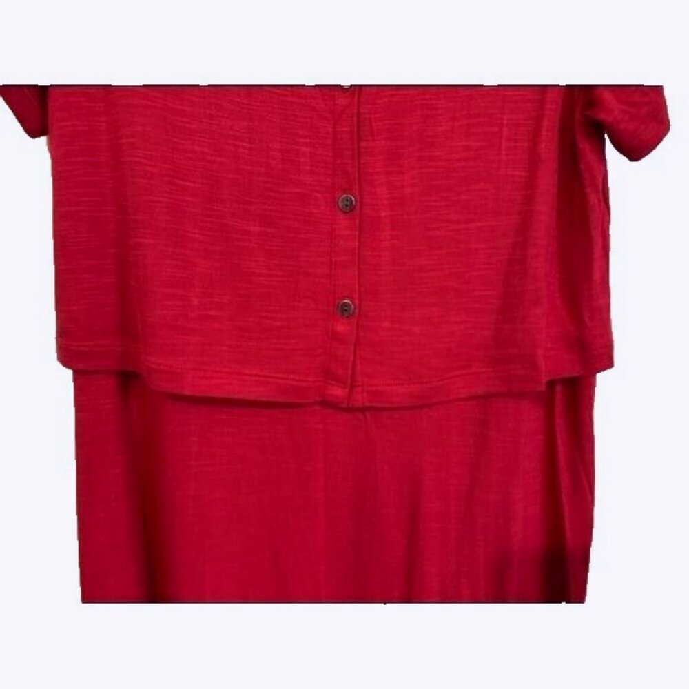 J. Jill Women’s Small Petite Shift Sangria Dress Red Minimalist Quiet Luxury - Picture 7 of 12